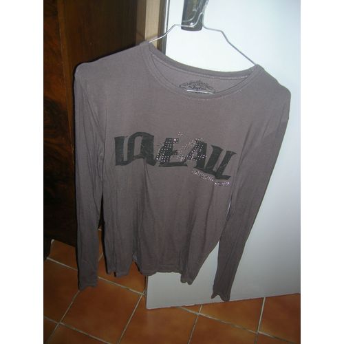 T-Shirt Jules Manches Longues Viscose S Gris