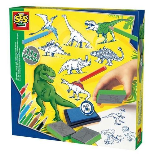 Ses Creative Kit De Tampons Dinosaures