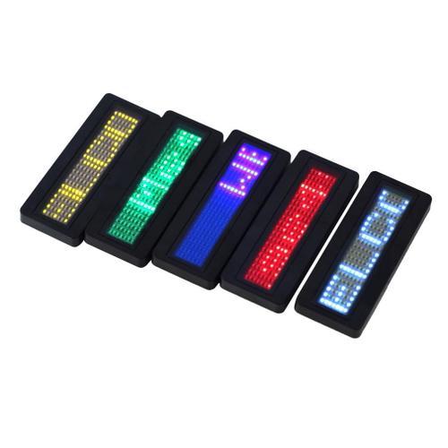 LED programmable Défilement Nom Message Badge Tag Digital Display English is