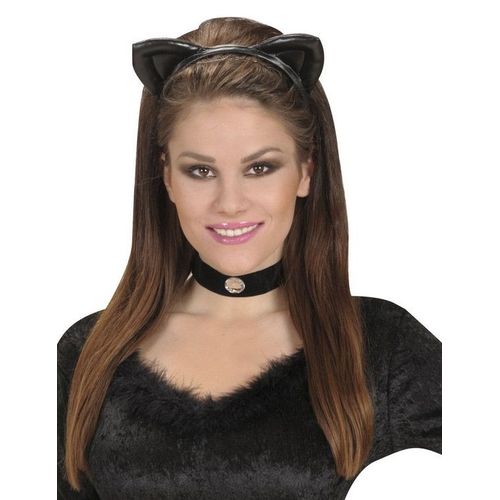 Serre Tête Oreilles De Chat Noires Adulte - 78531 - Taille Unique - Port 0¿