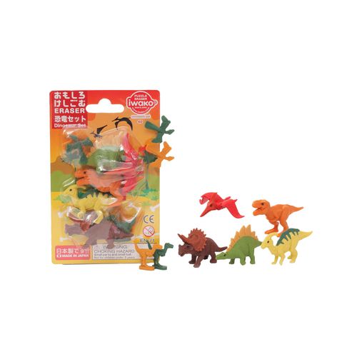 Iwako Blister Pack/Dinosaurs - 1 (9 Pcs)