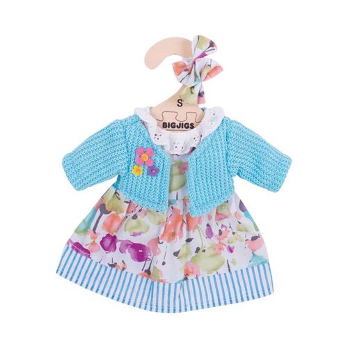 Bigjigs Robe De Poupée Et Gilet À Fleurs - S