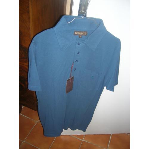 Polo Torrente Manches Courtes Coton S Couleur Indigo