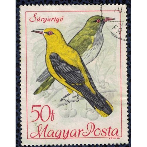 Hongrie 1968 Oblitéré Used Oiseau Oriolus Oriolus Loriot D'europe Su