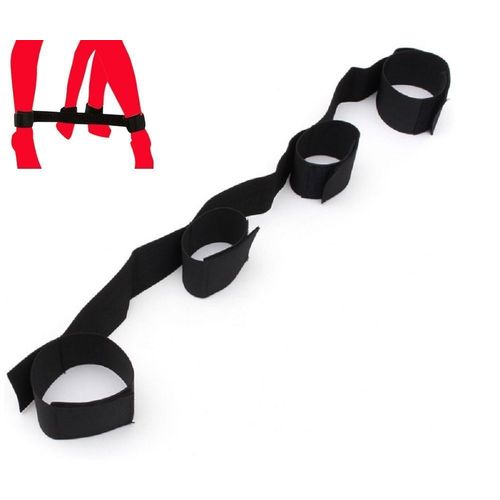 Accessoires Jeux Coquins Sexy Bondage: Kit D'attache Chevilles Et Poignets