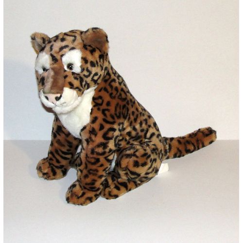 Peluche Panthere Assise Leopard 42 Cm