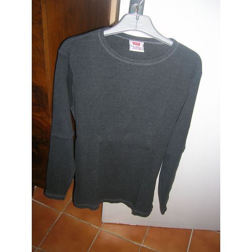 T-Shirt Levi's Manches Longues 84% Coton,16% Acrylique M Gris Foncé