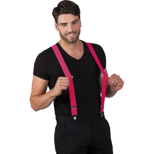 Bretelles Roses Adulte - 65689 - Taille Unique - Port 0¿