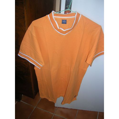 T-Shirt Celio Manches Courtes Coton M Orange