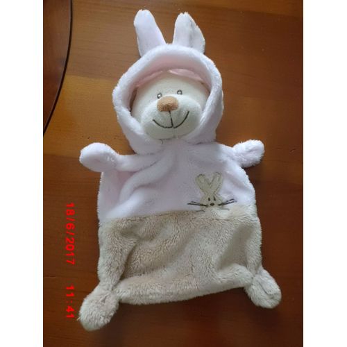 Doudou Ours Deguise En Lapin Grain De Ble