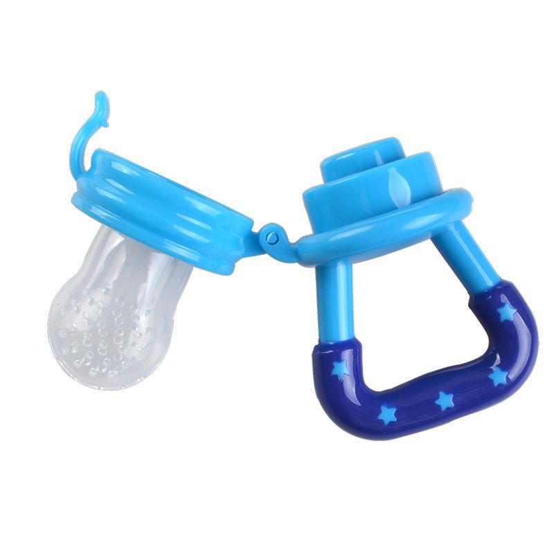 Tetine Bebe Nouveau Ne Sucette Biberon Silicone Nourriture Feeder Fruit Frais Securite M 1 2 4 2 9 10 4cm Bleu Rakuten