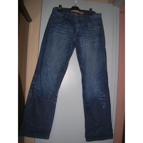 Jean Zara Jeans Boot Cut Coton Fr 44 Us 34-35 Bleu