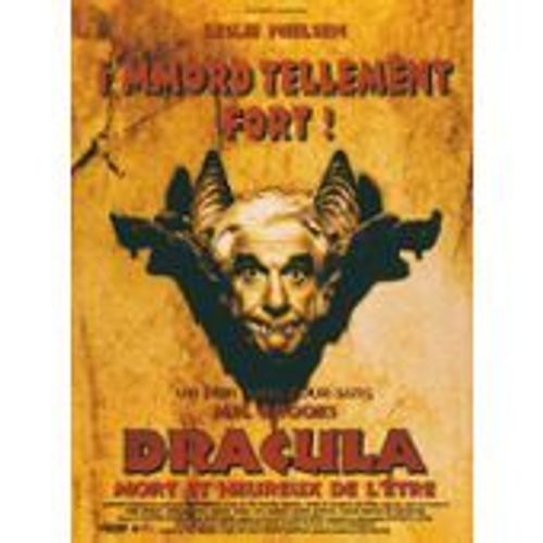 Dracula Mort Et Heureux De L'être - Dracula Dead And Loving It - Mel Brooks - Leslie Nielsen - Affiche De Cinéma Pliée 120x160 Cm