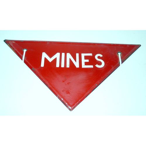 Ww2, Plaque Triangulaire Transport De Mines