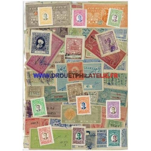 Etats Indiens & Nepal 200 Timbres Differents Obliteres