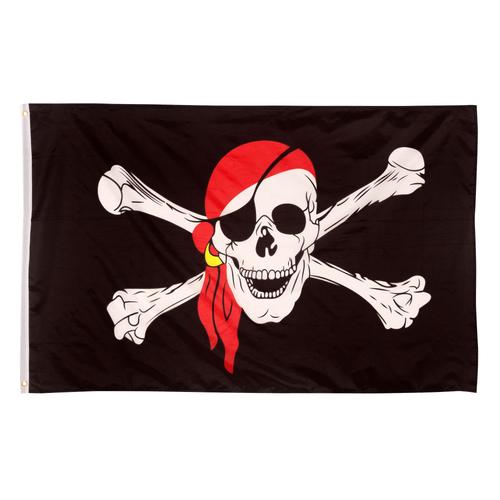 Drapeau Pirate Avec 2 Oeillets Métalliques, Résistants Aux Intempéries - Drapeau De Pirate Avec Le Crâne 90 X 150 Cm