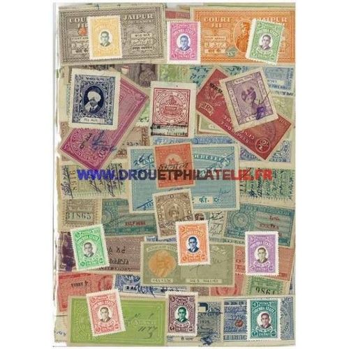 Etats Indiens & Nepal 400 Timbres Differents Obliteres
