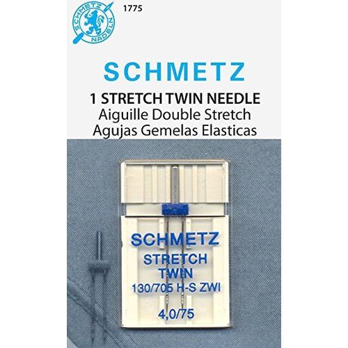 1 Schmetz Stretch Zwillings Aiguilles 130/705 Schmetz Piston Plat Machine À Coudre 4,0/75