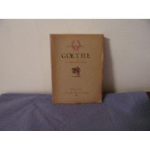 A La Gloire De Goethe