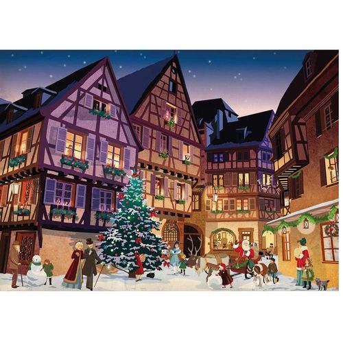 Puzzle 1000 Pièces Noël Au Village