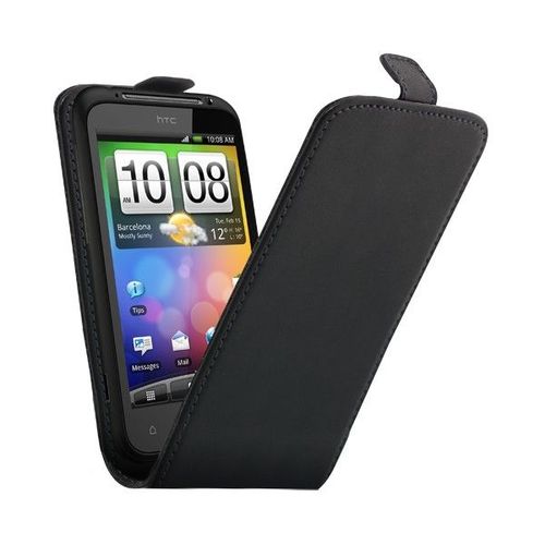 Etui A Rabat Htc Sensation Noir Black Cuir Simili (Pu) Leather
