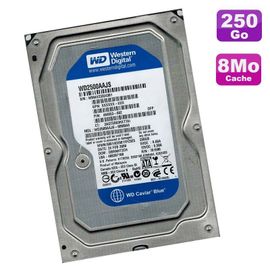 Disque Dur 250Go SATA 3.5" Western Digital Caviar Blue WD2500AAJS-60M0A0 7200 8Mo