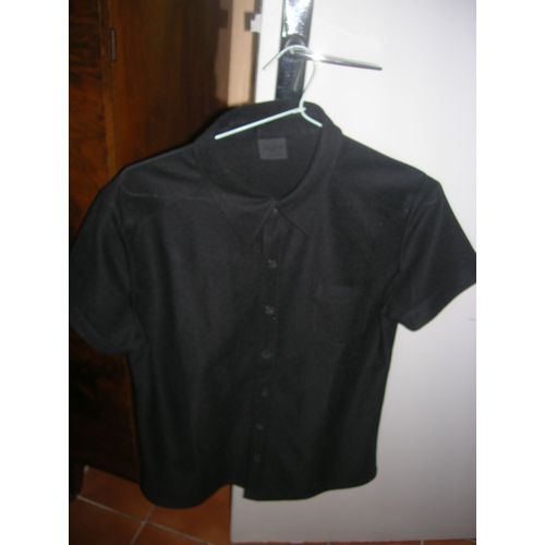 Chemise Kougi Manches Courtes Polyester M Noir
