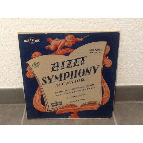 Bizet Symphony In C Major Vinyl Lp Remington 1951 Jean Allain