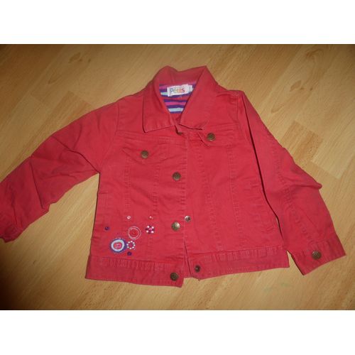 Veste La Compagnie Des Petits Veste Courte Coton 3 Ans Rouge