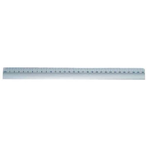 Wedo Règle Plate, 300 Mm, En Aluminium, Patin Antidérapant