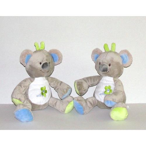 Koala Arthur Vert Et Bleu Pastel 2 Doudous Arthur Et Lola Bébisol