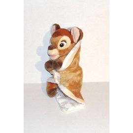Doudou Bambi Dans Son Mouchoir beige marron peluche Disney Babies
