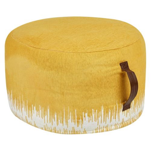 Pouf Kawai Jaune Coton