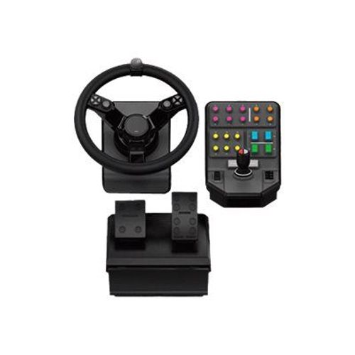 Logitech Heavy Equipment Bundle - Ensemble Volant Et Pédales - Filaire - Pour Pc