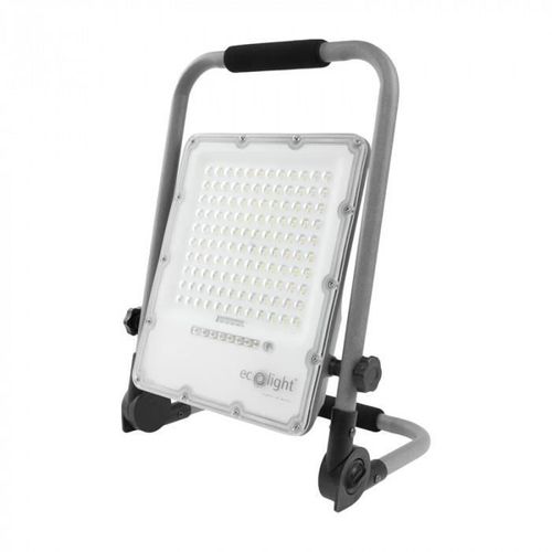 Projecteur Led Extérieur Chantier Atelier Avec Batterie 50w 5000k 1620lm Ekolight