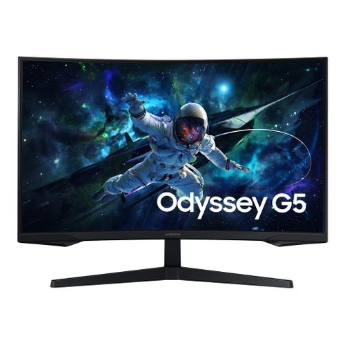 Samsung Odyssey G5 S32CG552EU - G55C Series - écran LED - jeux - incurvé - 32" - 2560 x 1440 QHD @ 165 Hz - VA - 300 cd/m² - 2500:1 - HDR10 - 1 ms - HDMI, DisplayPort - noir