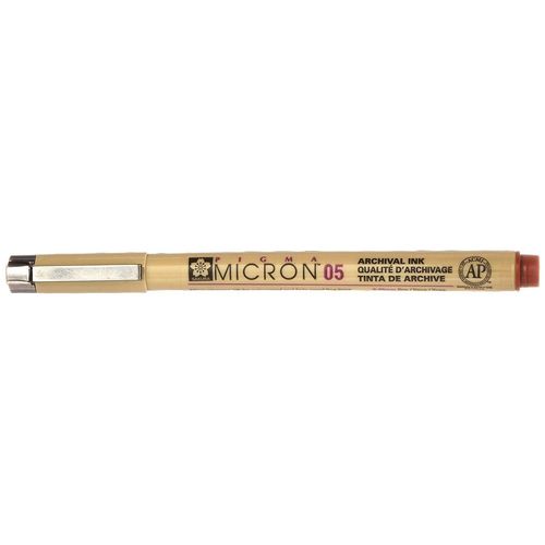Sakura Feutre Fineliner Pigma Micron 05 Pte 0,45 Mm Marron