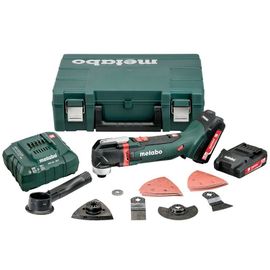 Metabo MT 18 LTX Compact Outil multifonctions sans fil 2x18V/2Ah Li-Ion, Chargeur ASC 30-36 V, Coffret - 613021510