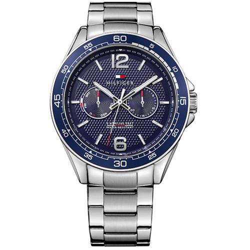 Tommy Hilfiger Montre Argent Multi-Cadrans Hommes Erik 1791366