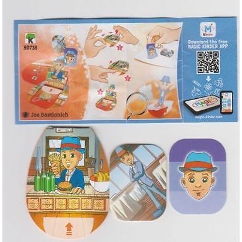 Kinder Joy 2017 Sd738 : Cartes Joe Bastianich + Bpz