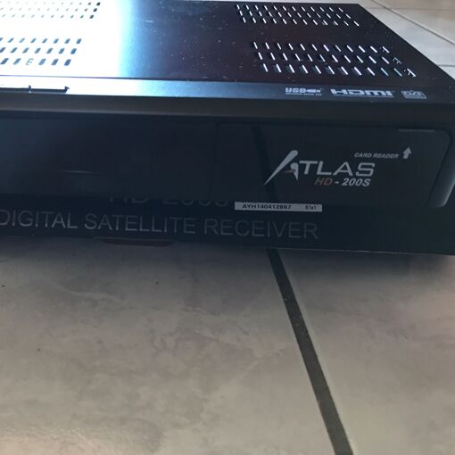 Récepteur Satellite Atlas HD-200S HD Avec Télécommande - TNT SAT (occasion)