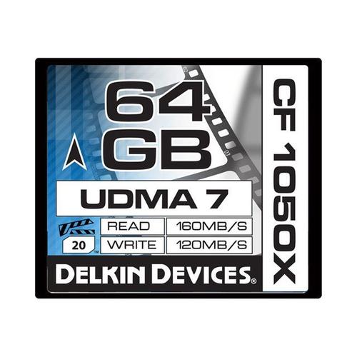 Delkin CINEMA - Carte mémoire flash - 64 Go - 1050x - CompactFlash