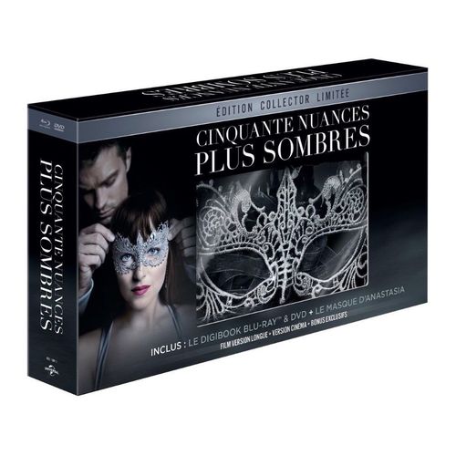 Cinquante Nuances Plus Sombres - Édition Collector Limitée - Digibook Blu-Ray + Dvd + Le Masque D'anastasia