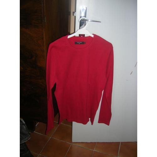 T-Shirt Teddy Smith Manches Longues Coton L Rouge