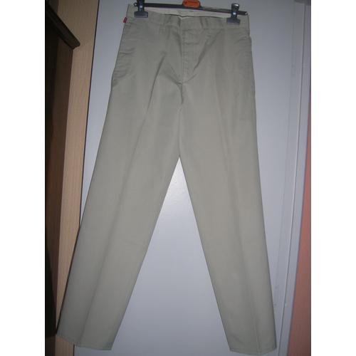 Pantalon Levi's 65% Polyester,35% Coton Taille À Plat 38 Cm Beige