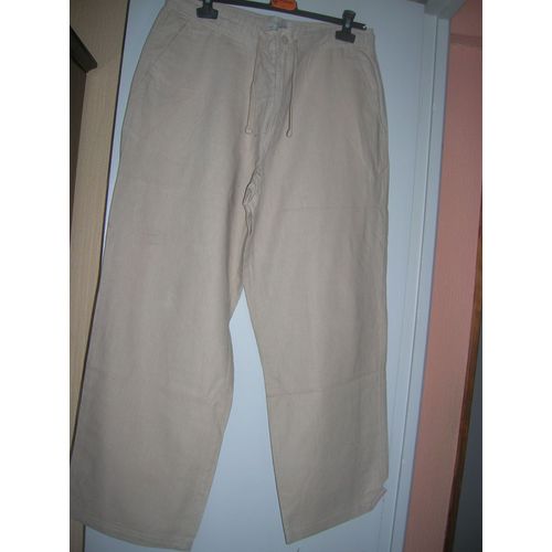 Pantalon Casual Clothes Company Large Lin 46 Beige