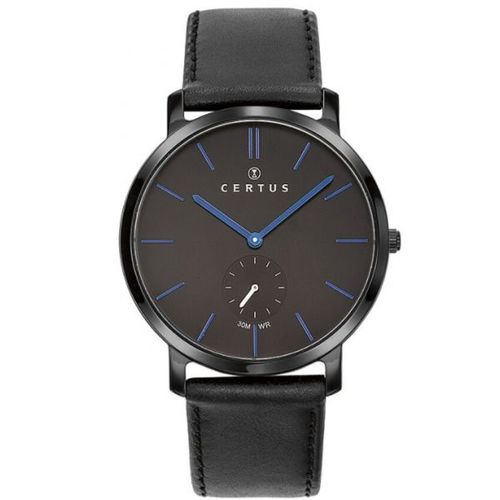 Montre Certus Homme Cuir Noir 611062