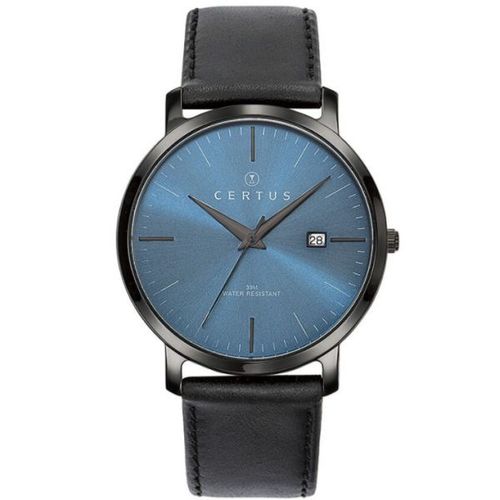 Montre Certus Homme Cuir Noir 611053
