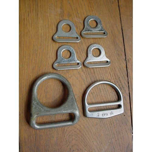 Militaria An 60 Lot De 6 Anneaux De Fixation De Sangles De Parachutes Armee F