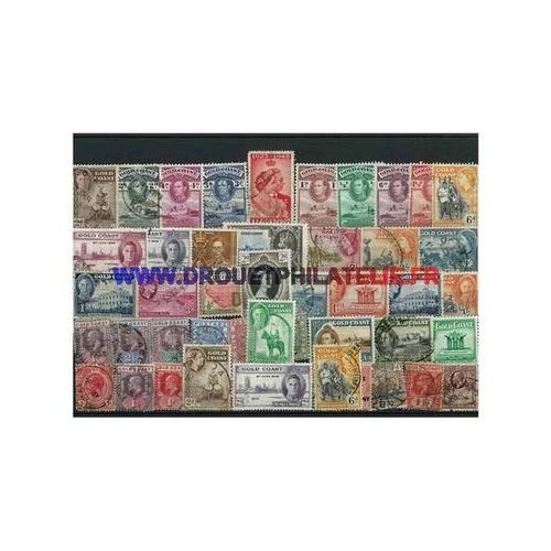 Cotes De L'or 25 Timbres Differents Obliteres